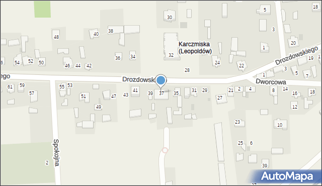 Leopoldów, Drozdowskiego, ks., 37, mapa Leopoldów
