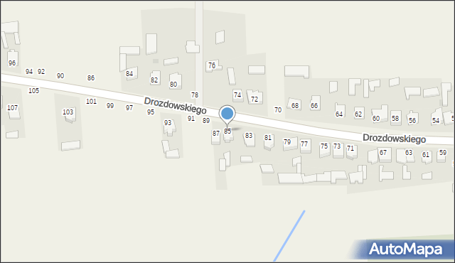 Leopoldów, Drozdowskiego, ks., 85, mapa Leopoldów