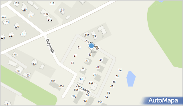 Lubajny, Drzymały Michała, 35, mapa Lubajny