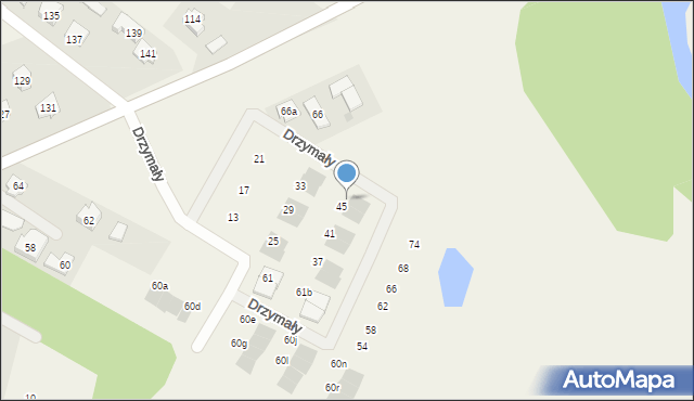 Lubajny, Drzymały Michała, 47, mapa Lubajny