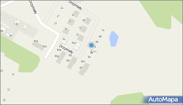 Lubajny, Drzymały Michała, 58, mapa Lubajny