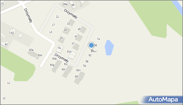 Lubajny, Drzymały Michała, 64, mapa Lubajny