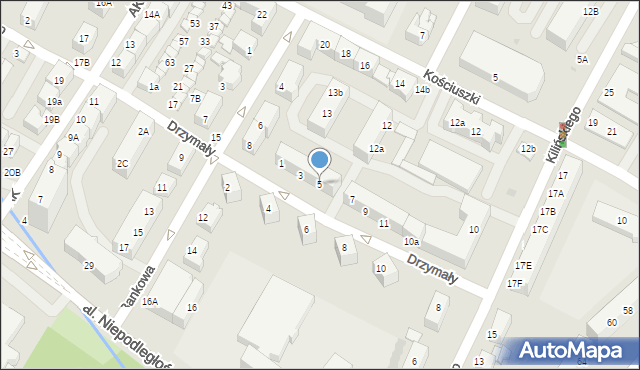 Lubin, Drzymały Michała, 5, mapa Lubin