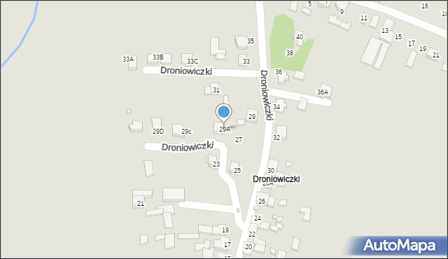Lubliniec, Droniowiczki, 29A, mapa Lubliniec