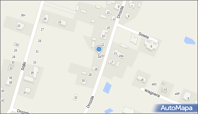 Maszewo, Drozda, 24, mapa Maszewo