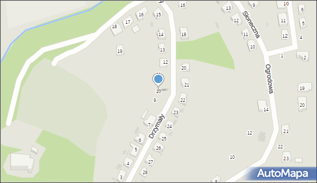 Miasteczko Krajeńskie, Drzymały, 10, mapa Miasteczko Krajeńskie