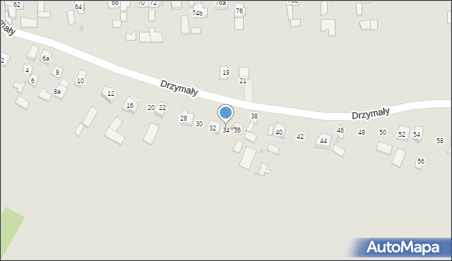 Miechów, Drzymały Michała, 34, mapa Miechów