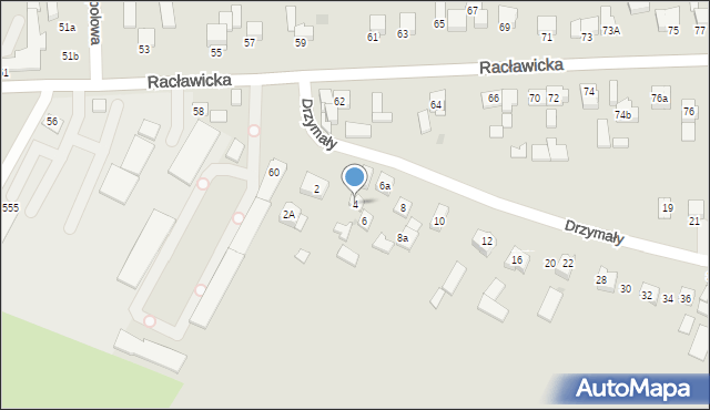 Miechów, Drzymały Michała, 4, mapa Miechów