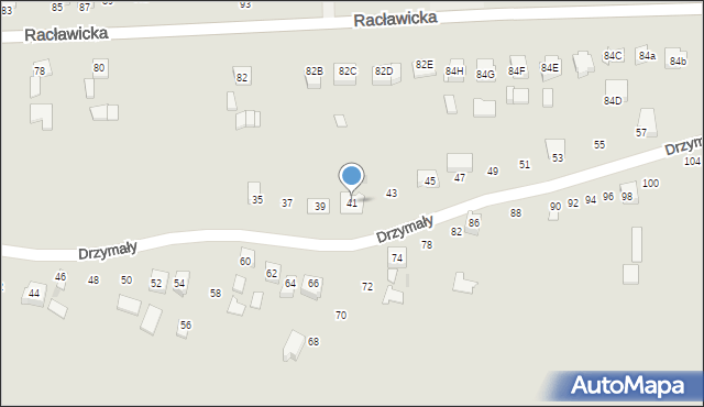 Miechów, Drzymały Michała, 41, mapa Miechów