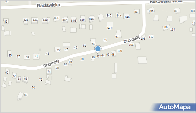 Miechów, Drzymały Michała, 92, mapa Miechów