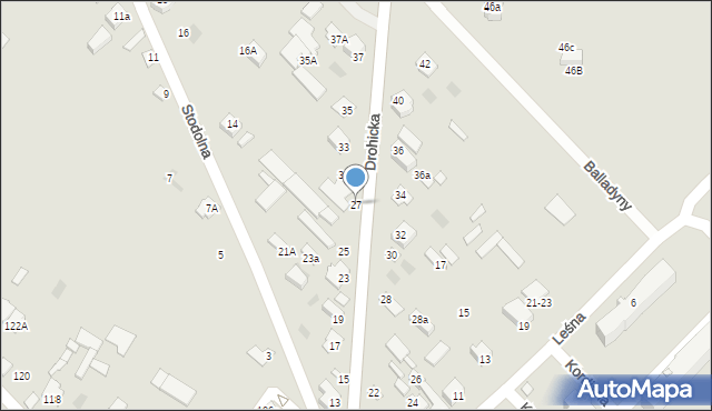 Międzyrzec Podlaski, Drohicka, 27, mapa Międzyrzec Podlaski