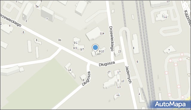 Mielec, Drzewieckiego, 9/8, mapa Mielca