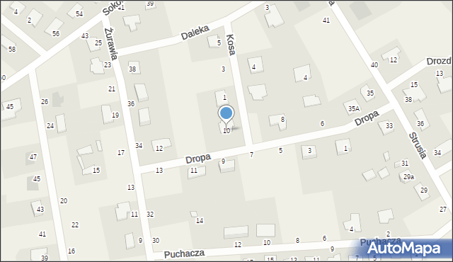 Murowaniec, Dropa, 10, mapa Murowaniec