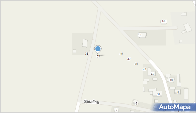 Niedoradz, Drzewna, 55, mapa Niedoradz