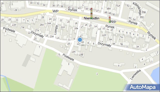 Niemodlin, Drzymały, 10A, mapa Niemodlin