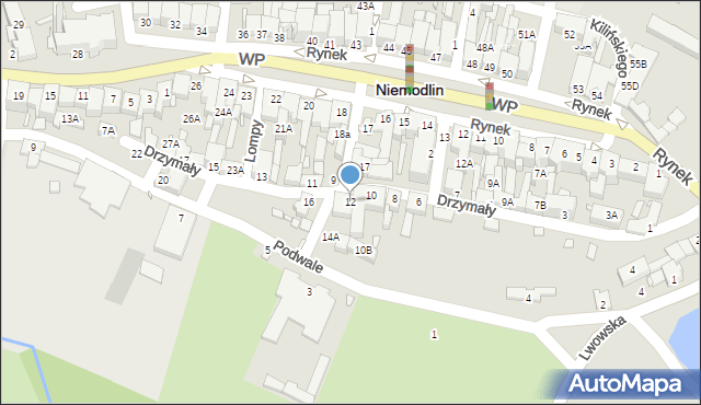 Niemodlin, Drzymały, 12, mapa Niemodlin