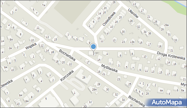 Niepołomice, Droga Królewska, 2, mapa Niepołomice