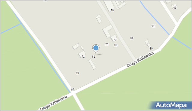 Niepołomice, Droga Królewska, 83, mapa Niepołomice