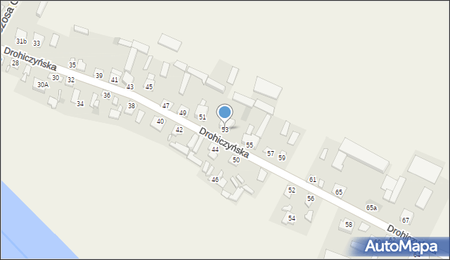 Nur, Drohiczyńska, 53, mapa Nur