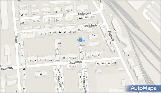 Opole, Drzymały Wojciecha, 27, mapa Opola