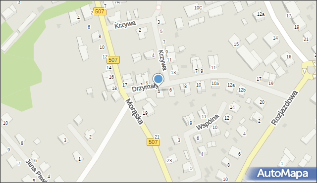 Orneta, Drzymały, 4, mapa Orneta