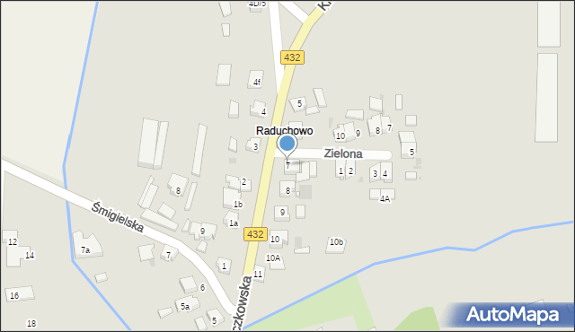 Osieczna, Drzeczkowska, 7, mapa Osieczna