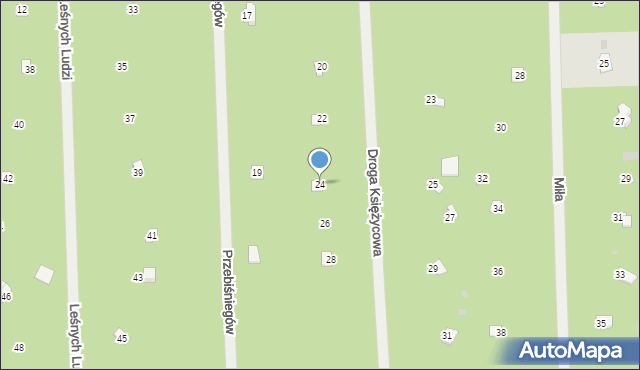 Osiedle Wilga, Droga Księżycowa, 24, mapa Osiedle Wilga