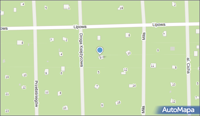 Osiedle Wilga, Droga Księżycowa, 3, mapa Osiedle Wilga