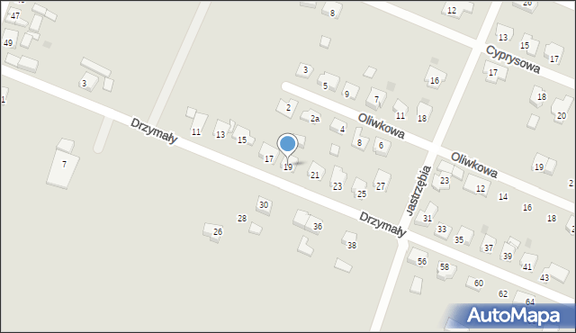 Ostrów Wielkopolski, Drzymały Michała, 19, mapa Ostrów Wielkopolski