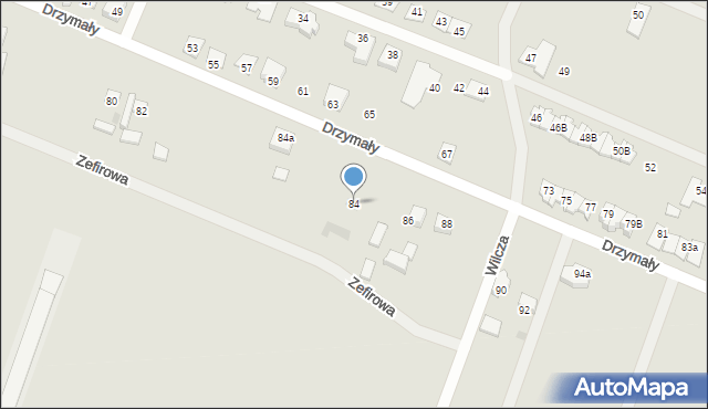 Ostrów Wielkopolski, Drzymały Michała, 84, mapa Ostrów Wielkopolski