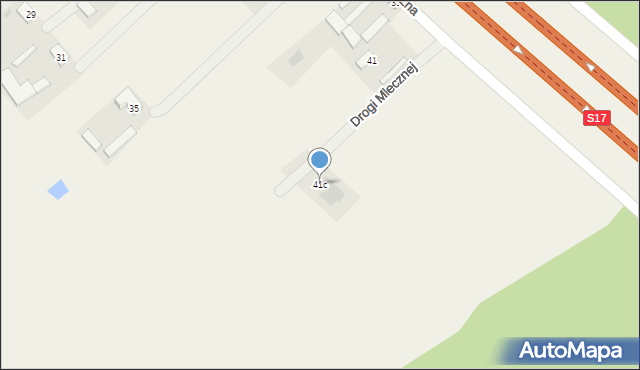 Ostrowik, Drogi Mlecznej, 5, mapa Ostrowik