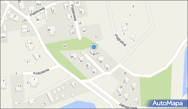 Ostrzyce, Droga Kaszubska, 40, mapa Ostrzyce