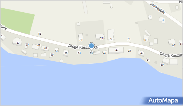 Ostrzyce, Droga Kaszubska, 51, mapa Ostrzyce