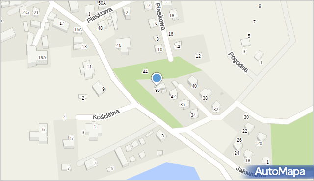 Ostrzyce, Droga Kaszubska, 85, mapa Ostrzyce