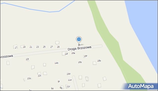 Oświno, Droga Brzozowa, 35, mapa Oświno