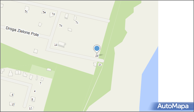 Oświno, Droga Słoneczna, 1b, mapa Oświno