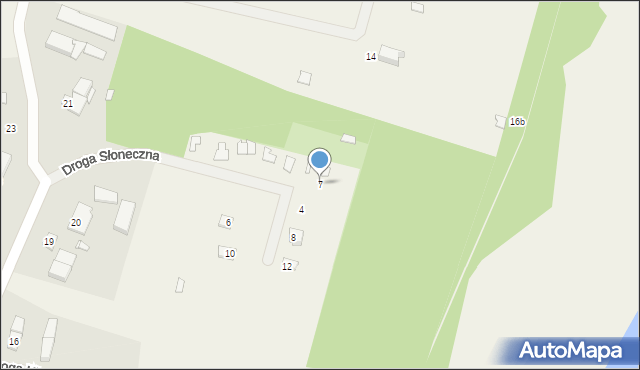 Oświno, Droga Słoneczna, 7, mapa Oświno