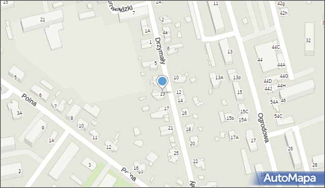 Pasłęk, Drzymały, 13, mapa Pasłęk