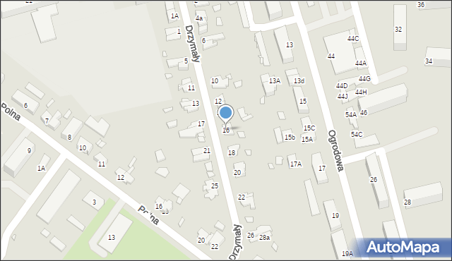 Pasłęk, Drzymały, 16, mapa Pasłęk