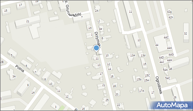 Pasłęk, Drzymały, 9, mapa Pasłęk