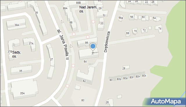 Płock, Drętkiewicza Andrzeja, 37, mapa Płock