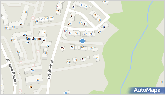 Płock, Drętkiewicza Andrzeja, 60, mapa Płock