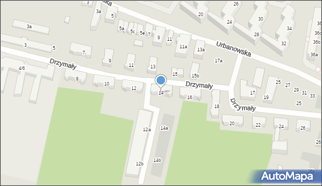 Poznań, Drzymały Michała, 14, mapa Poznania