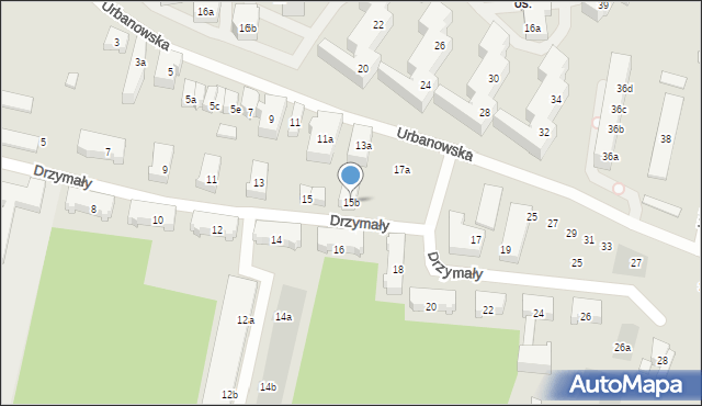 Poznań, Drzymały Michała, 15b, mapa Poznania
