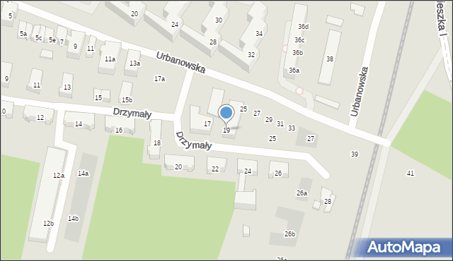 Poznań, Drzymały Michała, 19, mapa Poznania