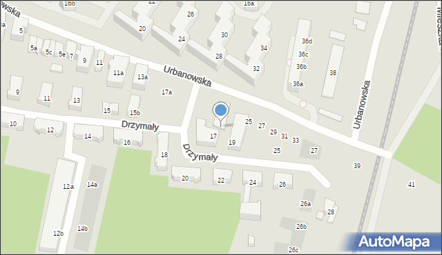 Poznań, Drzymały Michała, 21, mapa Poznania