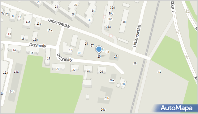 Poznań, Drzymały Michała, 25, mapa Poznania