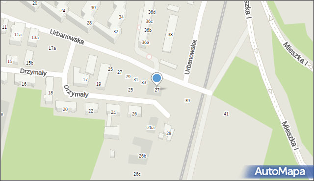 Poznań, Drzymały Michała, 27, mapa Poznania