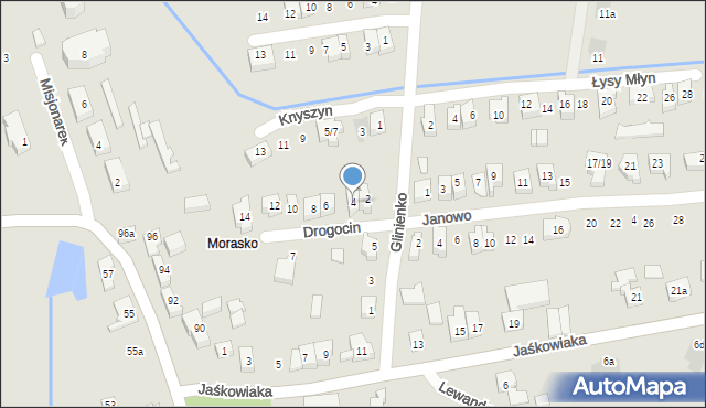 Poznań, Drogocin, 4, mapa Poznania