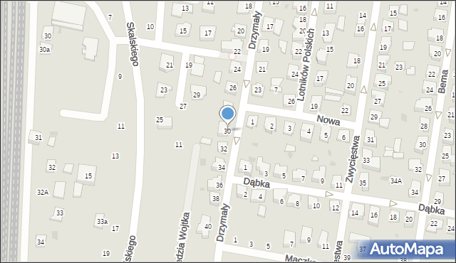 Pruszcz Gdański, Drzymały, 30, mapa Pruszcz Gdański